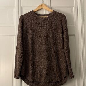 Pink Clover Chocolate Brown Crew Neck Sweater